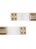Embellished Canvas Wide Belt