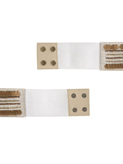 Embellished Canvas Wide Belt