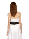 Embellished Canvas Wide Belt