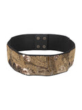 Embellished Canvas Wide Belt