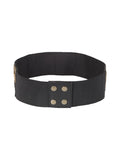 Embellished Canvas Wide Belt