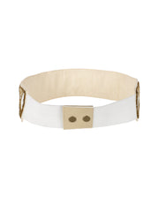 Embellished Synthetic Wide Belt