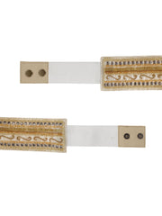 Embellished Synthetic Wide Belt