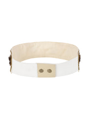 Embellished Synthetic Wide Belt