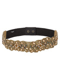 Bead Work Floral Polycanvas Handmade Belt