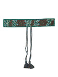 Embellished Floral Cotton Handmade Belt