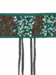 Embellished Floral Cotton Handmade Belt