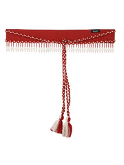 Bead Work Tasselled Polyester Handmade Belt