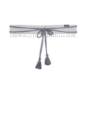 Floral Beaded Cotton Handmade Belt