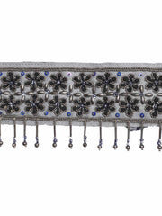 Floral Beaded Cotton Handmade Belt