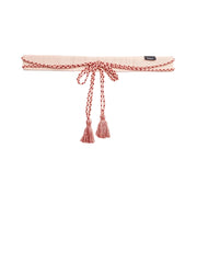 Floral Sequined Cotton Belt
