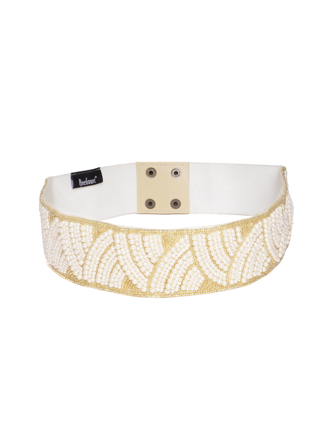 Chevron Beaded Cotton Belt