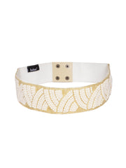 Chevron Beaded Cotton Belt