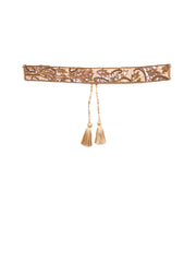 Abstract Sequined Cotton Belt