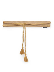 Cotton Poplin Embellished Wide Belt