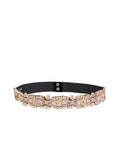 Ogee Beaded Velvet Belt