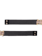 Ogee Beaded Velvet Belt