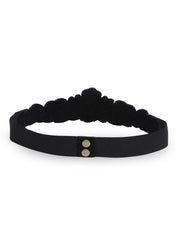 Velvet Embellished Wide Belt