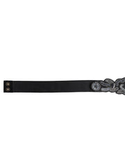 Velvet Embellished Wide Belt