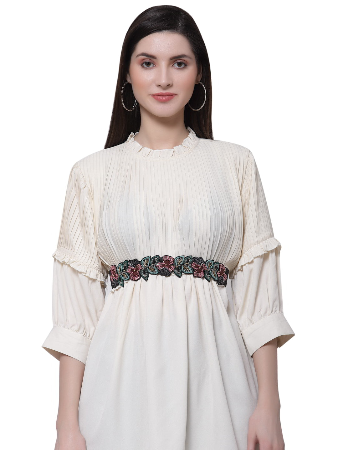Velvet Embellished Wide Belt