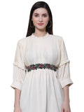 Velvet Embellished Wide Belt