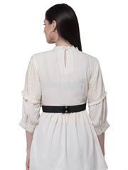 Velvet Embellished Wide Belt
