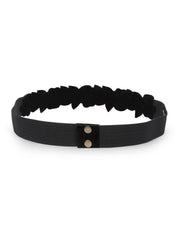 Velvet Embellished Wide Belt