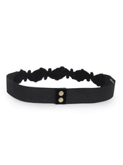 Velvet Embellished Wide Belt