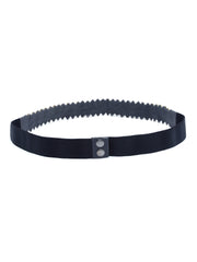 Braided & Beaded P U Slim Belt