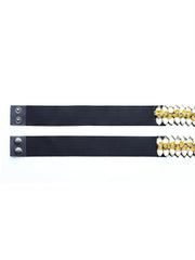 Braided & Beaded P U Slim Belt