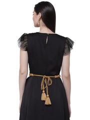 Cotton Dari Braided Slim Belt
