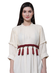 Cotton Dari Braided Slim Belt