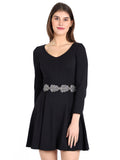 Women's Canvas Embellished Stretchable Belt