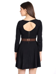 Women's Leatherette Embellished Stretchable Belt