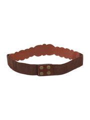 Women's Leatherette Embellished Stretchable Belt