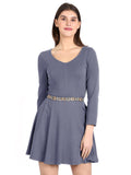 Womens's Velvet Embellished Stretchable Belt