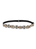 Womens's Velvet Embellished Stretchable Belt