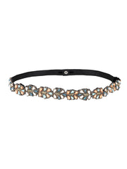 Womens's Velvet Embellished Stretchable Belt