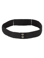 Bead Work Geometric Polyester & Velvet Handmade Belt