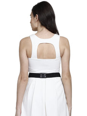 Bead Work Polyester & Leatherette Handmade Belt