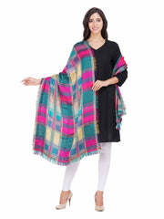 Checkered Viscose Rayon Shawl