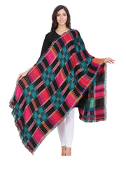 Checkered Viscose Rayon Shawl