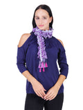 Woven Design & Ombrey Silk Scarf