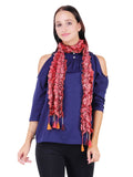 Woven Design & Ombrey Silk Scarf