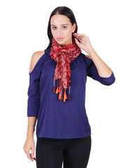 Woven Design & Ombrey Silk Scarf
