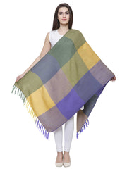 Checkered Acrylic Shawl
