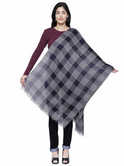 Checkered Viscose Rayon Stole