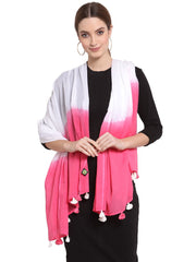 Solid Ombre Cotton Scarf