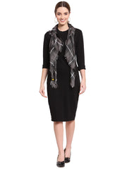 Checkered & Woven Design  Viscose Rayon Scarf