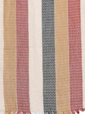 Twill Weave & Striped Viscose Rayon Scarf